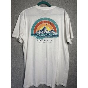 REEF Surf Company Outdoorz Land And Sea Logo Graphic Short‎ Sleeve T-Shirt XL